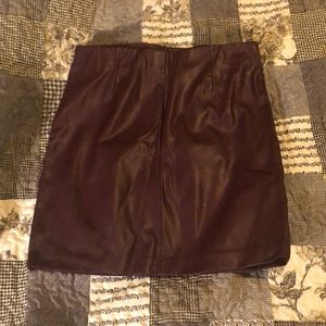 Pleather Skirt